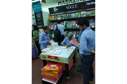 Book signing at Hyderabad Airport